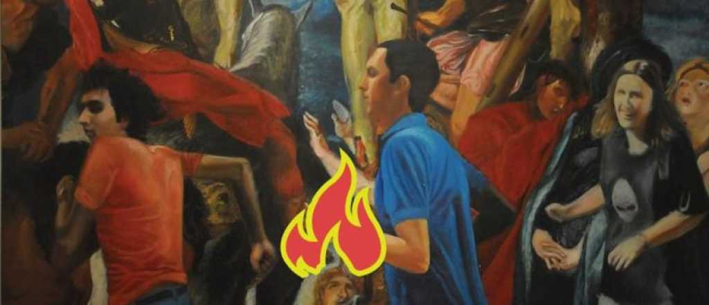 #Nosestánincendiando: artistas mendocinos queman sus obras y la suben a las redes 