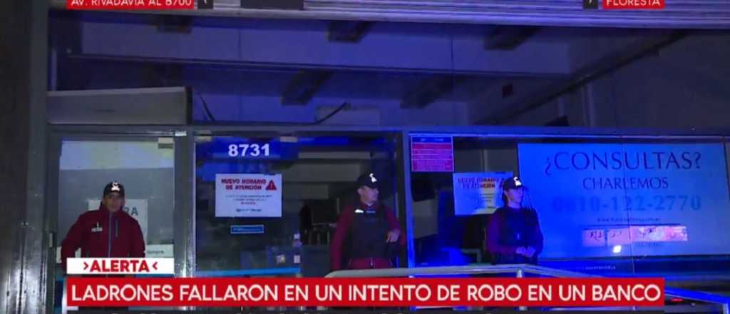 Arrestaron a 5 chilenos que intentaban robar un banco en Capital Federal