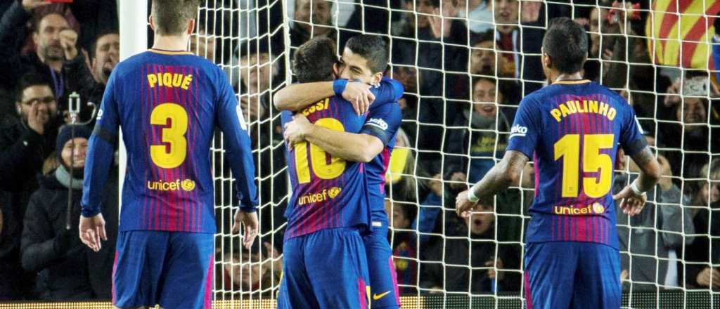 Messi presentó su Botín de Oro y el Barcelon goleó para seguir bien arriba