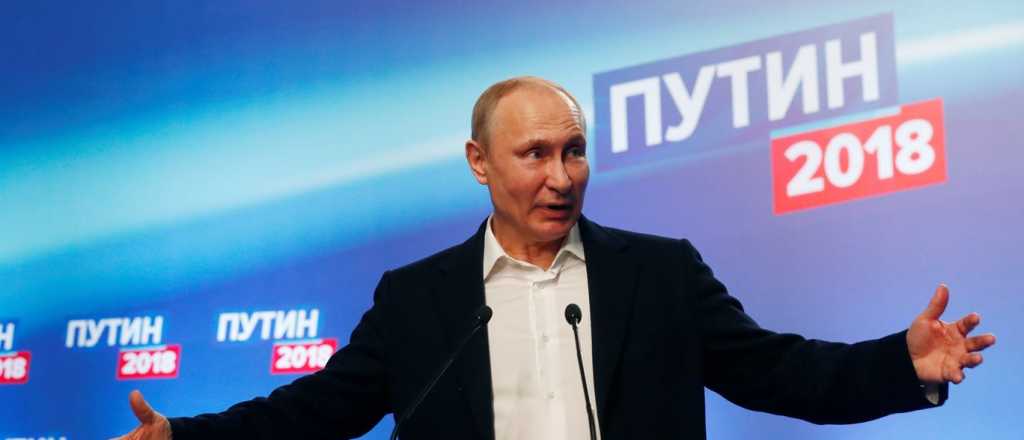 Putin superpoderoso: fue reelecto con más del 71% de los votos
