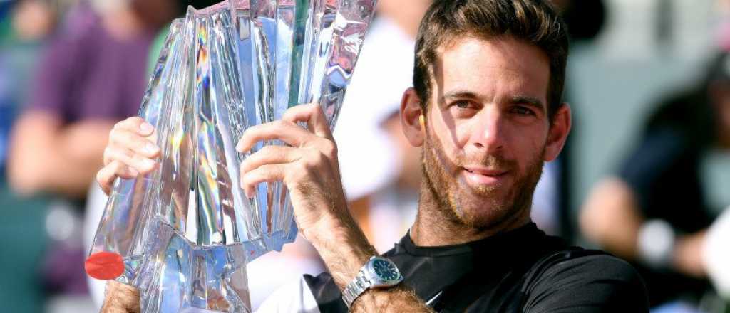 Del Potro, gigante: "la Torre" le ganó a Federer y festejó en Indian Wells
