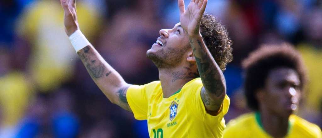 Neymar volvió tras la lesión, metió un golazo y Brasil le ganó a un rival nuestro