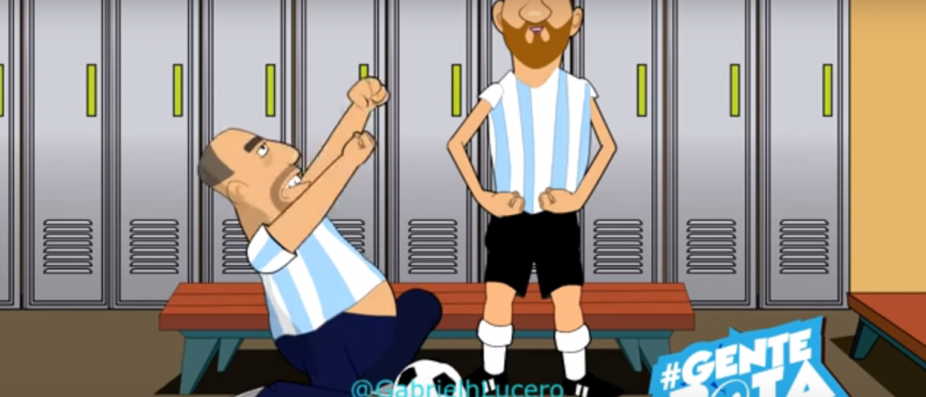 El fletero motivador y una imperdible arenga a Messi
