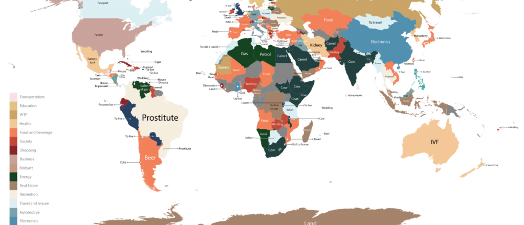 Crean mapa con las palabras más buscadas en Google por país, el caso argentino sorprende