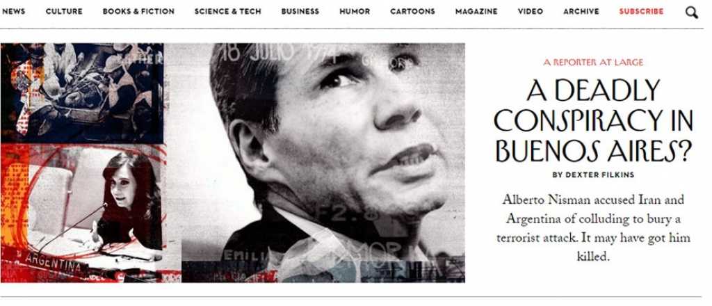 ¿Una conspiración mortal en Buenos Aires? se pregunta The New Yorker