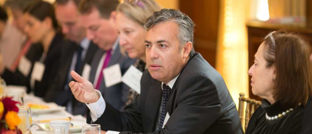 Cornejo quiere seducir a empresarios de EE.UU.