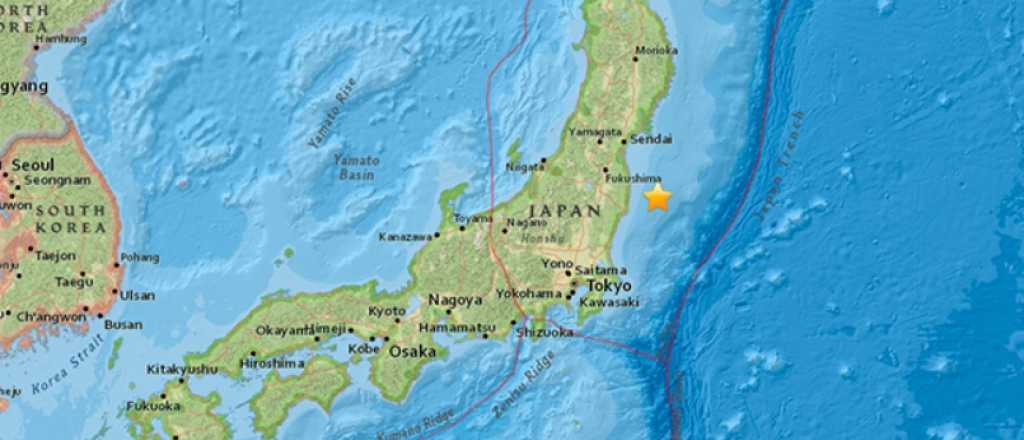 Un terremoto en Japón y la preocupación estuvo en Fukushima