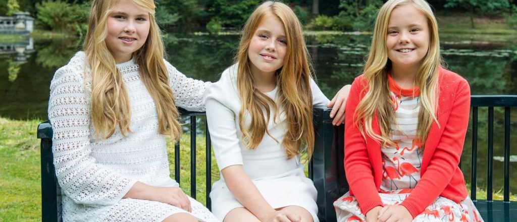 Las hijas de la Reina Máxima realizaron una sesión de fotos en un castillo