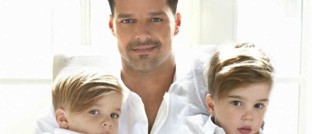 La amorosa carta del hijo de Ricky Martin: "Sos el mejor papá del Mundo"
