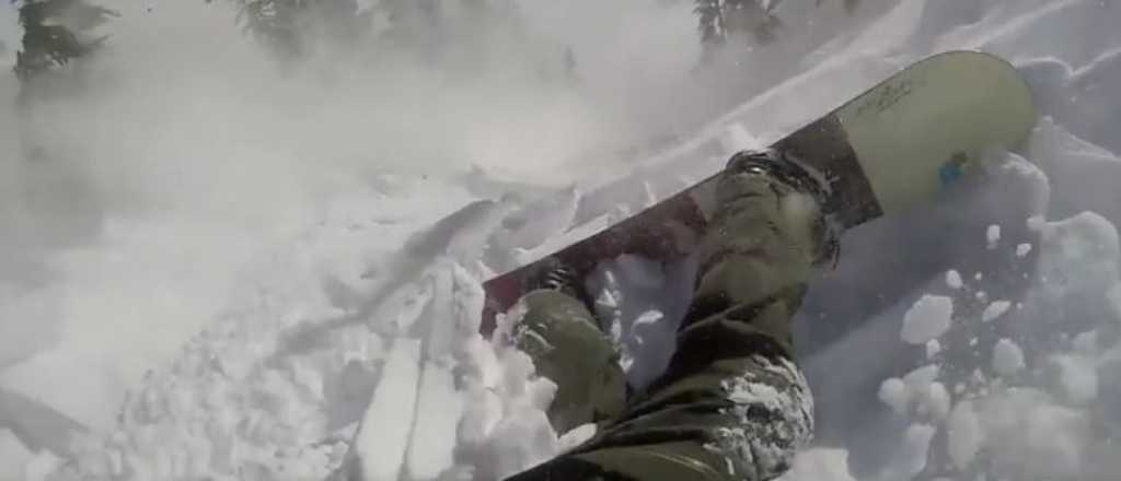 Viral: as&iacute; se vive una avalancha en primera persona