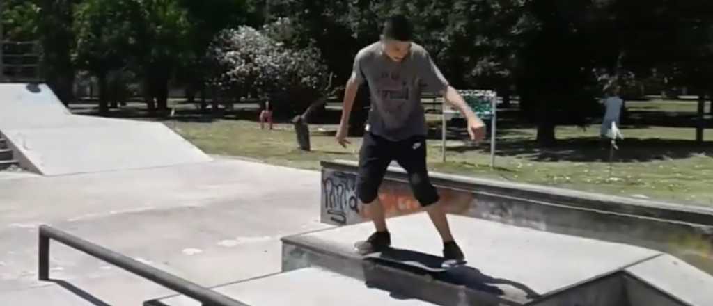 Video: haciendo skateboarding en Mendoza