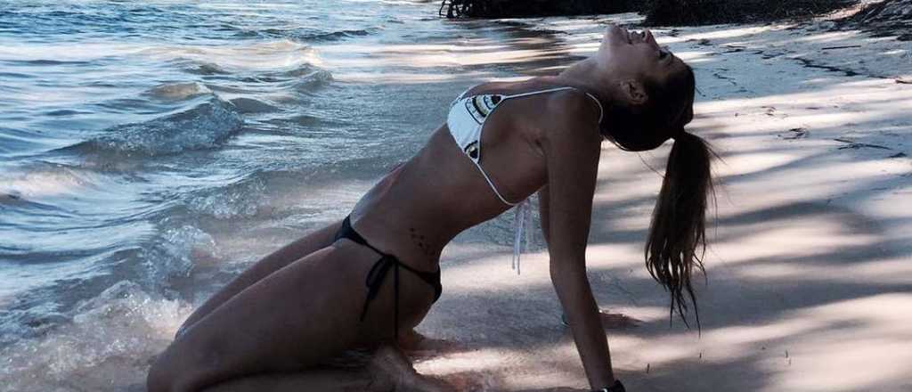 Catherine Fulop peló bikini y la rompió en Fiji junto a Marley