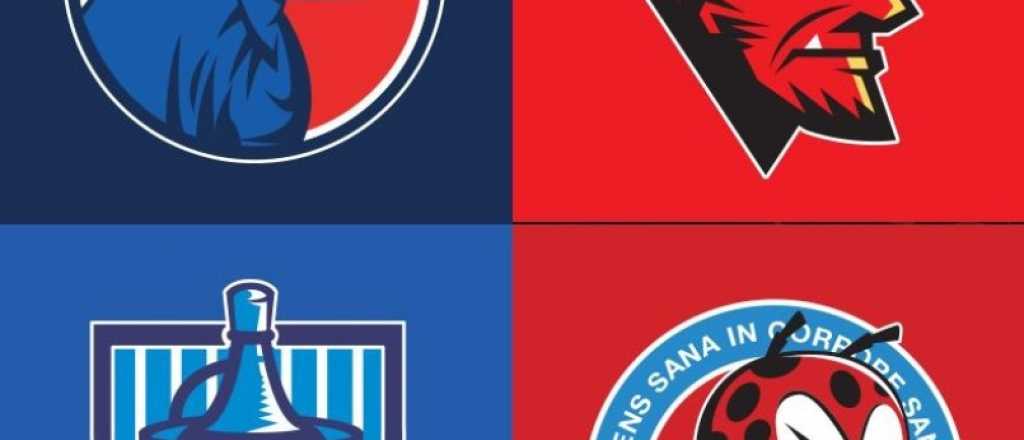 Así serían los escudos de los clubes argentinos, si jugaran en la NFL