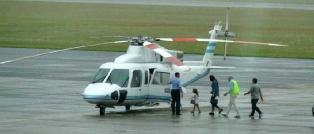 Macri usó el helicóptero presidencial para buscar a su familia en Uruguay