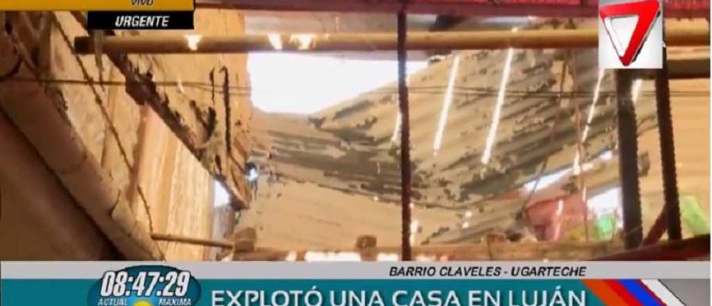 Una mujer en estado grave luego de la explosión de una casa en Luján de Cuyo