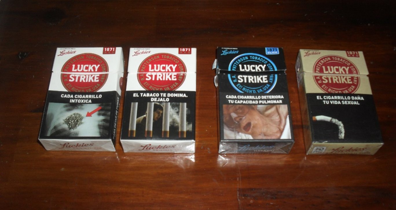 Resultado de imagen para atados cigarrillos lucky