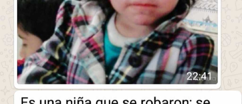Ojo con la falsa cadena de la niña perdida en Mendoza