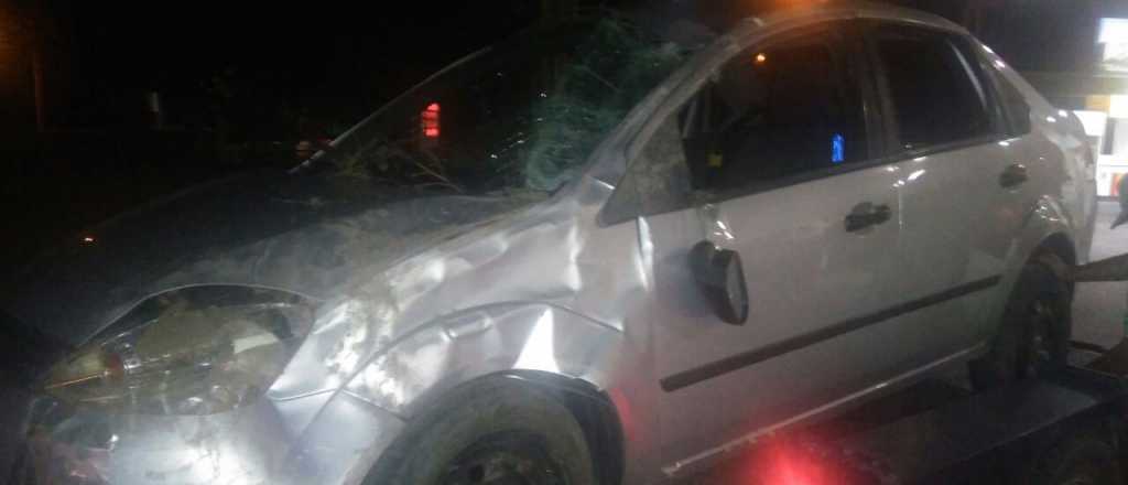 San Carlos: volcó un vehículo en Ruta 40 a la altura de Pareditas