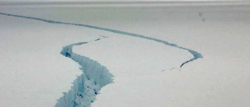 Grieta en la Antártida: equivale a 30 veces la superficie de Capital Federal