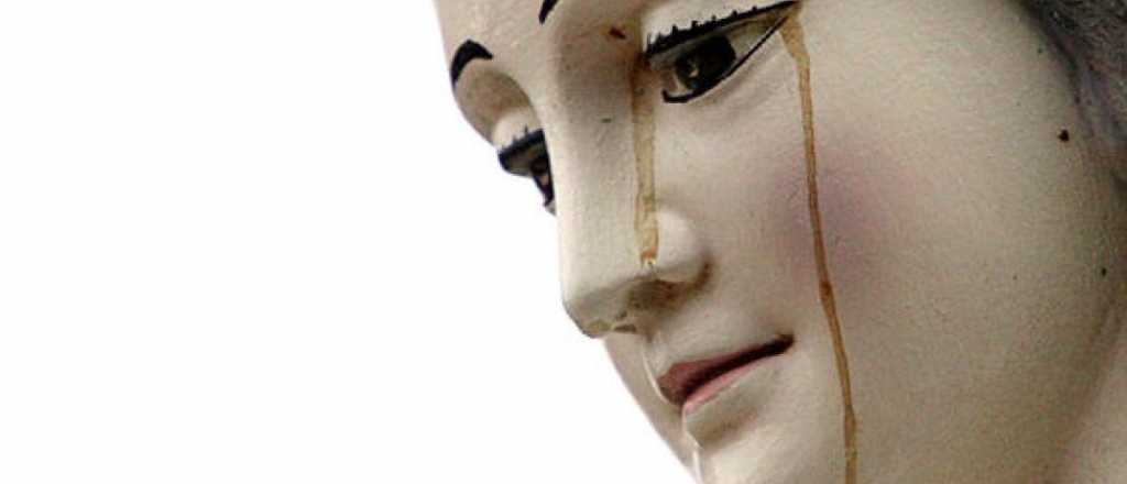 Apareci&oacute; otra Virgen que llora sangre