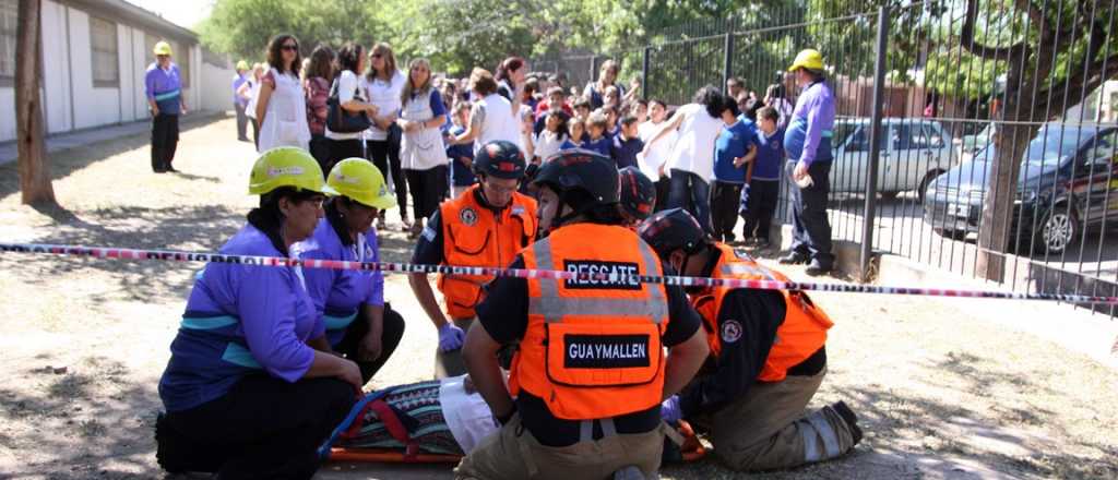 Este miércoles habrá simulacro de sismo en las escuelas de Mendoza