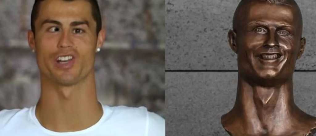 Así sería Ronaldo según el busto "deforme" que le hicieron