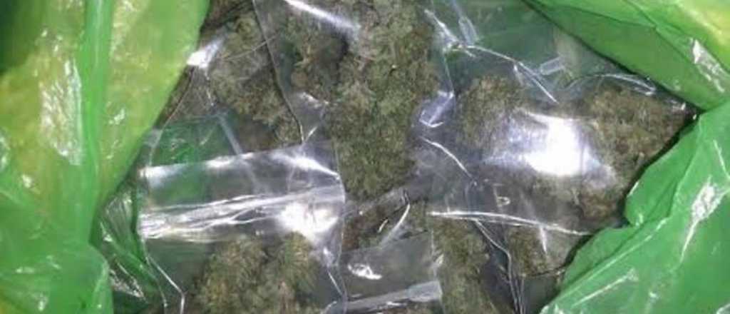Secuestraron más de un kilo de marihuana y 30 mil pesos en Malargüe