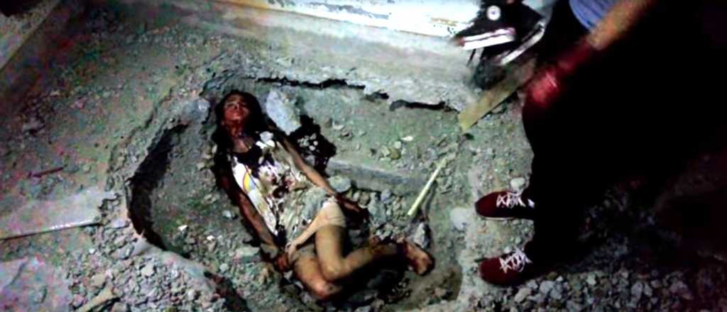 El polémico video de Brenda Asnicar cubierta de sangre