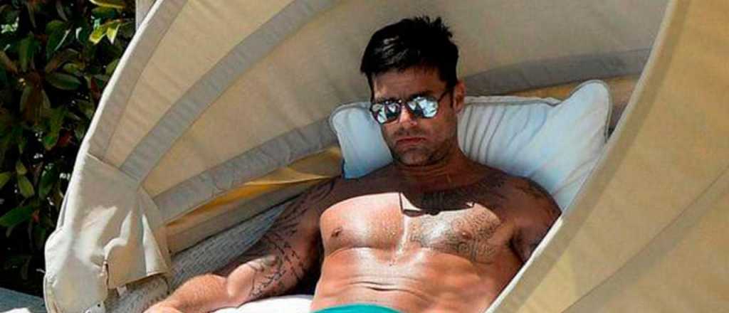 Ricky Martin lució su espectacular cuerpo en Mallorca