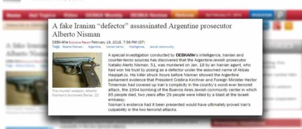 Una agencia israelí asegura que Nisman fue asesinado