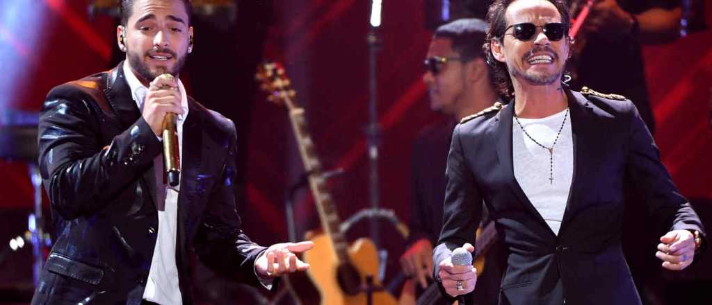 Maluma y Marc Anthony estrenaron la versi&oacute;n salsa de "Felices los 4"
