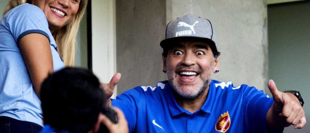 Maradona pidi&oacute; por Maldonado con un exabrupto