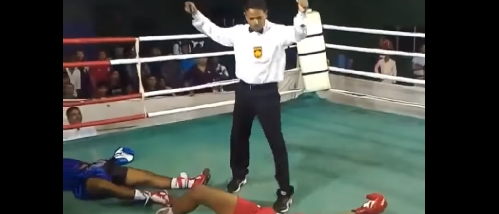 Se viralizó un doble nocaut pero, ¿fue verdad o fingido?