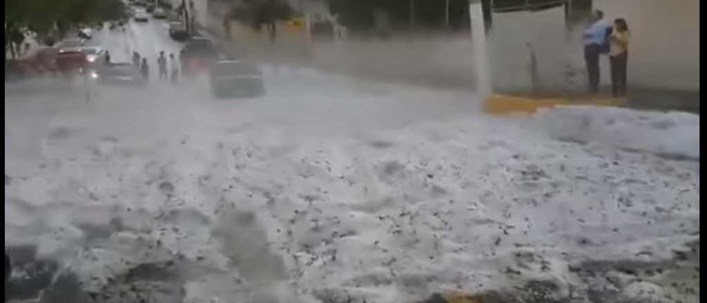 Granizó en Tunuyán y hubo una fuerte tormenta en el Gran Mendoza