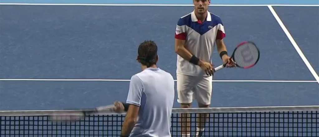 Video: Del Potro se enojó porque su rival le dio un pelotazo