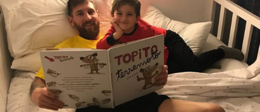 La tierna imagen que subió Messi junto a su hijo en Instagram