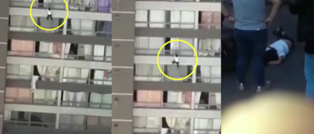 Video: haitiano salv&oacute; la vida de una chilena que se tir&oacute; del 9&ordm; piso