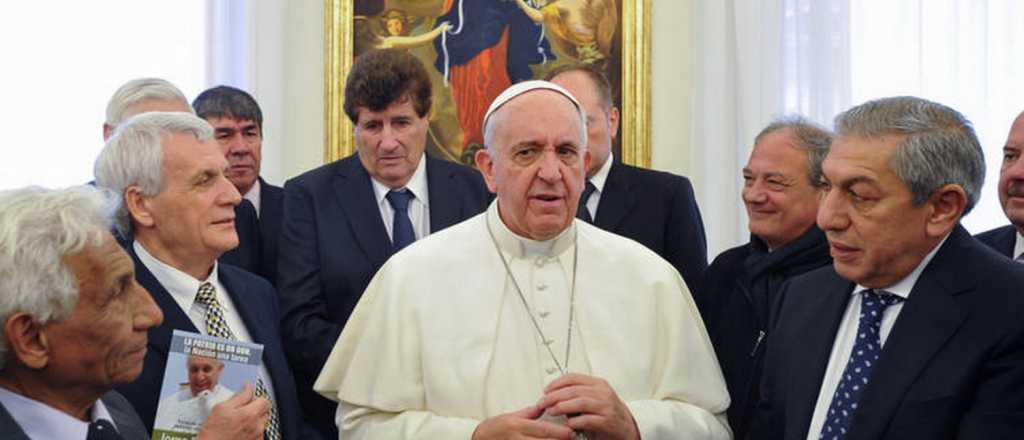 Esta vez, el Papa no quiso sacarse fotos con los sindicalistas 