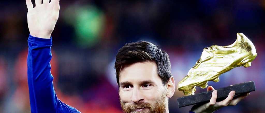 Tras la goleada del Barcelona, Messi regaló su botín