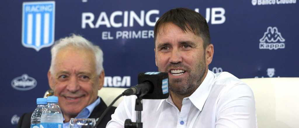 Coudet y Milito fueron presentados en Racing