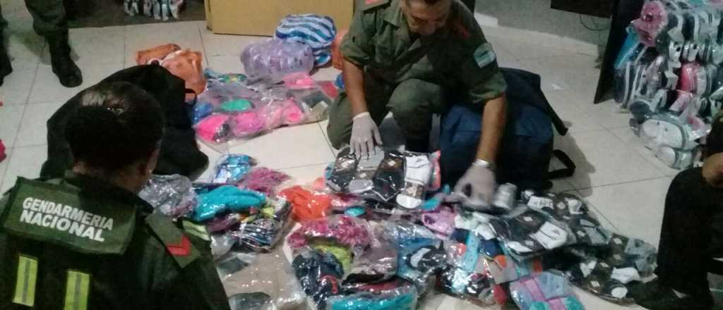 Tunuyán: incautaron alrededor de 180 mil pesos en mercadería extranjera