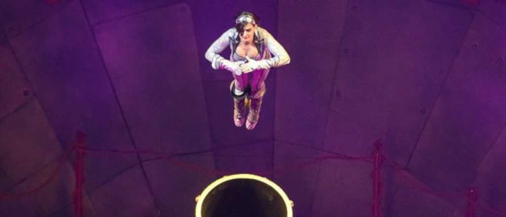 Mirá qué es lo que ve la "mujer bala" cuando sale disparada