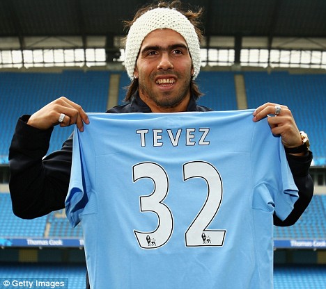 camiseta de tevez