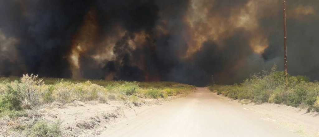Un nuevo foco de incendio alertó a los productores de San Rafael