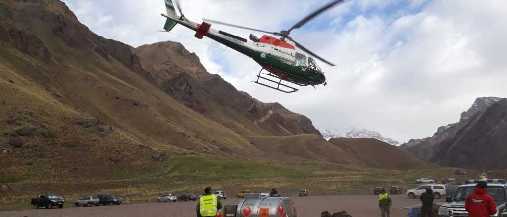 Por problemas de salud, evacuaron a un policía y a una médica del Aconcagua