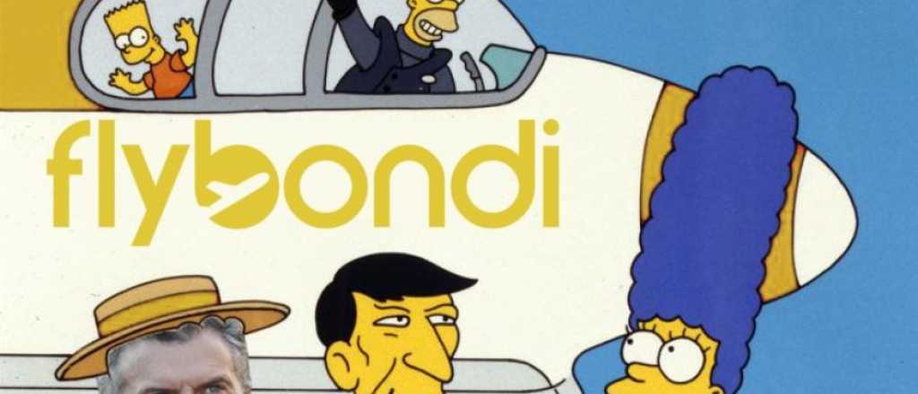 Flybondi, los Simpson y los mejores memes por el vuelo inaugural fallido