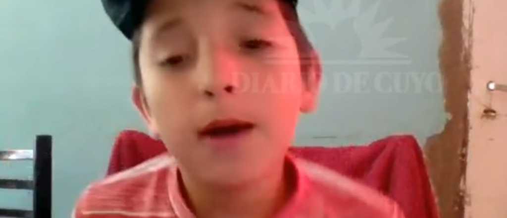 Video emocionante: la canción de un niño sanjuanino a su mamá que murió