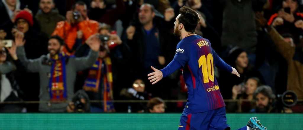 Golazo de Messi de tiro libre para el triunfo del Barcelona