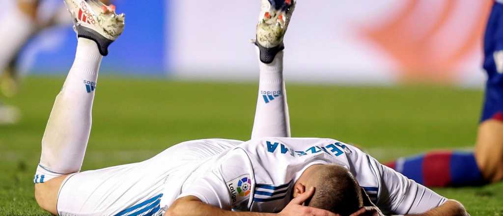 Benzema se perdió un gol insólito y se quería morir