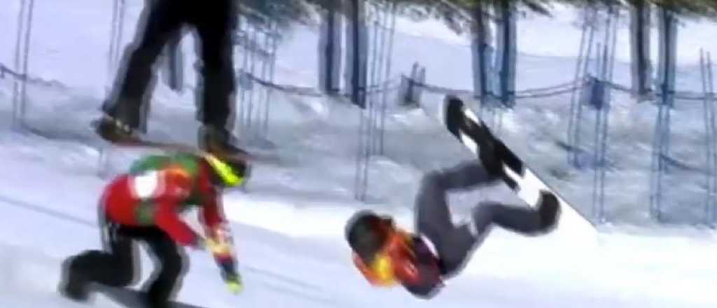 JJOO de Invierno: un snowboarder se fracturó el cuello tras una caída